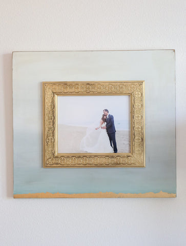 Mount Saint Anne Gold Leaf Ombre Frame