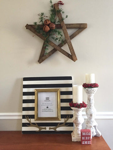 Fancy Antler Stripe Frame