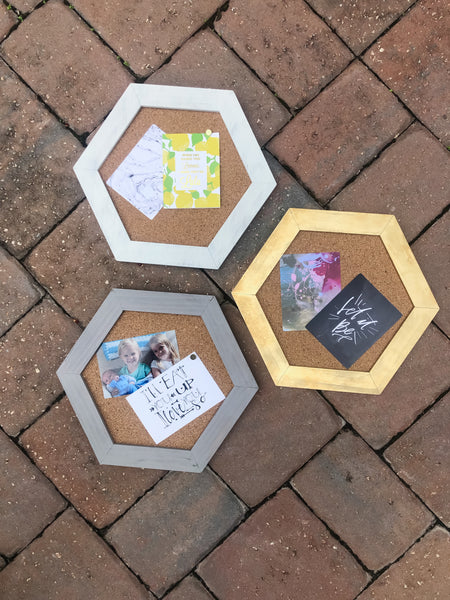 *New* Hexagon Cork boards