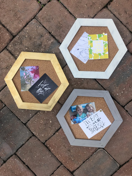 *New* Hexagon Cork boards